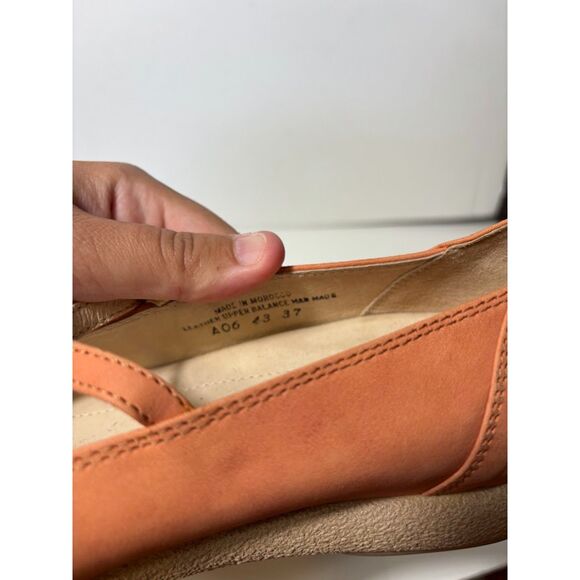 Dansko Guinevere Mary Jane Shoes Nubuck Peach Pink Size 37 Comfort Arch Support - Picture 5 of 5